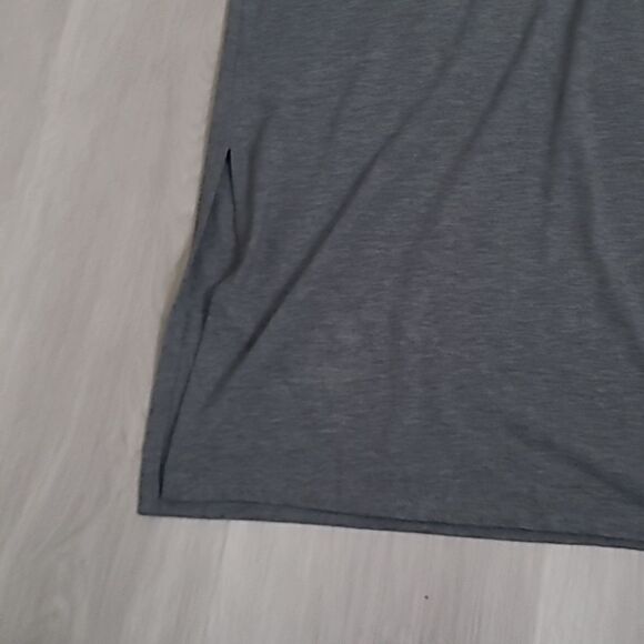 Theory gray muscle tank lagenlook dress med rubric quiet luxury old money soft - Picture 6 of 9